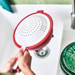 Uso del Colador Doble de Tupperware