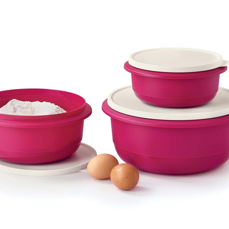 Foto del Set de Tazones Mezcladores + Tapa Multifunciones de Tupperware