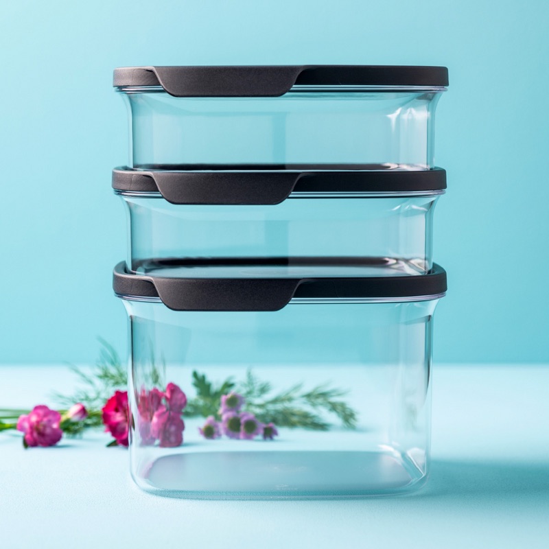 Fotos de los Ultra Clear Cuadrados de Tupperware