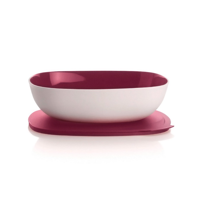 Tupperware Couvercle rouge pour essoreuse à salade de 3,8 l + trousse de maquillage